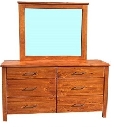 DT002 Tina 6 Drw Dresser with Mirror