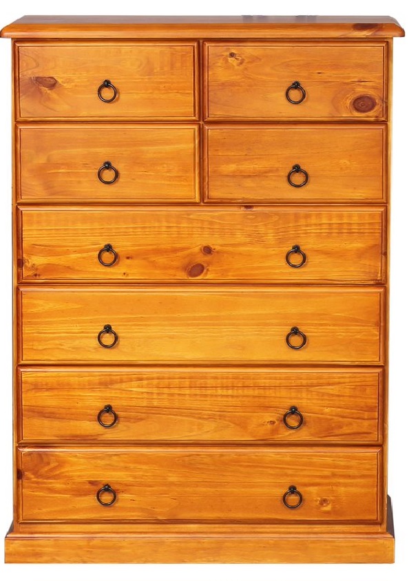 TB003-8 Classic Tall Boy Pine Front